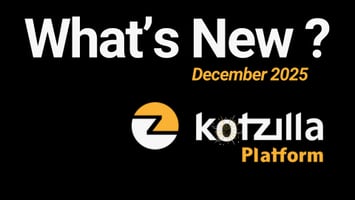Kotzilla Platfrom What's new December 2025