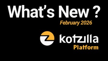 What's new February 2026 Kotzilla platform banner